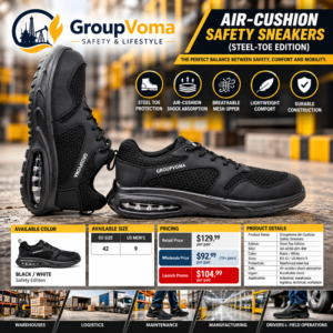 GroupVoma Air-Cushion Safety Sneakers (Steel-Toe Edition)