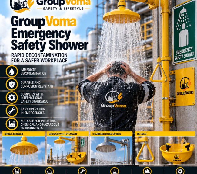 GroupVoma Emergency Safety Shower