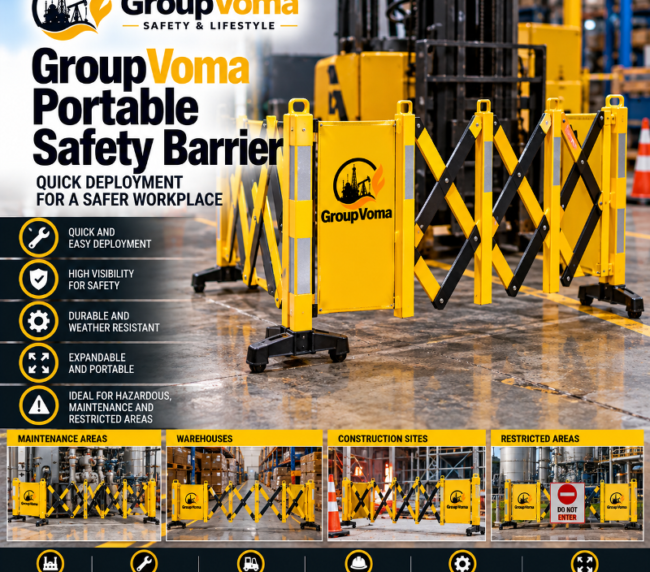 GroupVoma Portable Safety Barrier