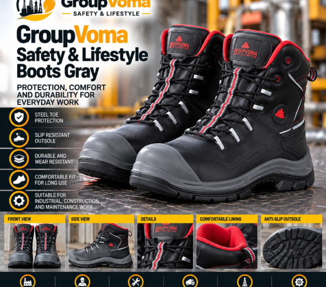 GroupVoma Safety & Lifestyle Boots Gray