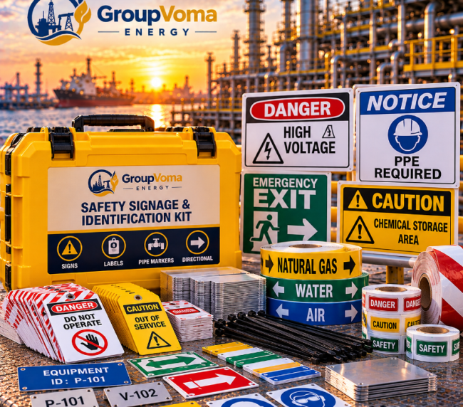 GroupVoma Safety Signage & Identification Kit
